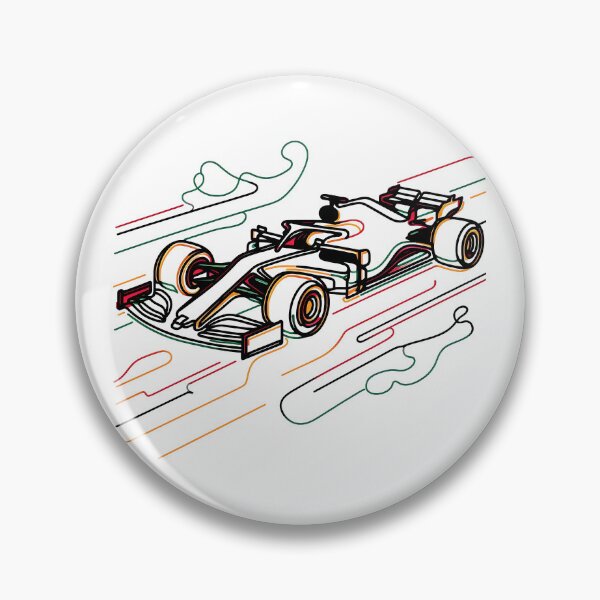 Item preview, Neon Formula 1 Car – Colorful Line Art Racing Design designed and sold by Color-Made.