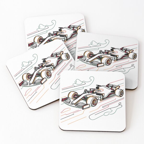 Item preview, Neon Formula 1 Car – Colorful Line Art Racing Design designed and sold by Color-Made.