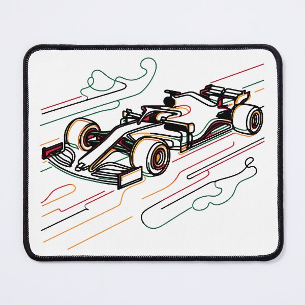 Item preview, Neon Formula 1 Car – Colorful Line Art Racing Design designed and sold by Color-Made.