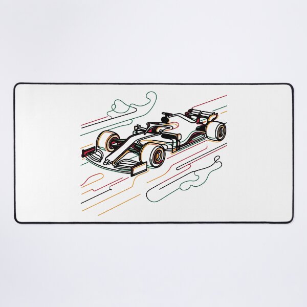 Item preview, Neon Formula 1 Car – Colorful Line Art Racing Design designed and sold by Color-Made.