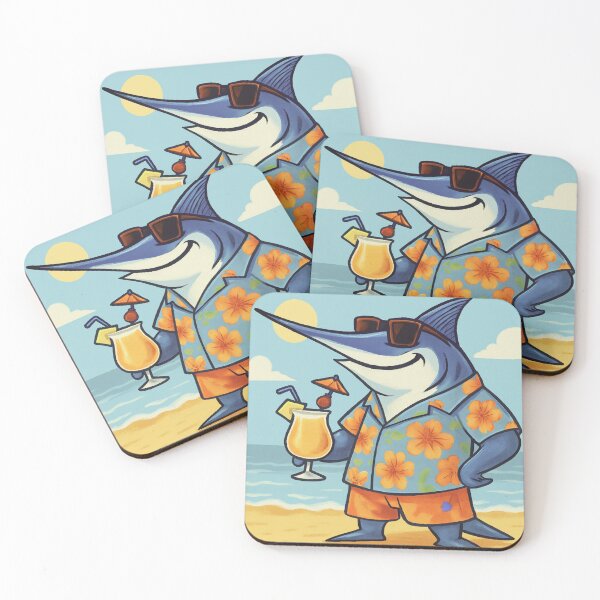 Item preview, Swordfish Beach Scene designed and sold by TeeCraftTeeCo.