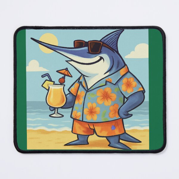 Item preview, Swordfish Beach Scene designed and sold by TeeCraftTeeCo.