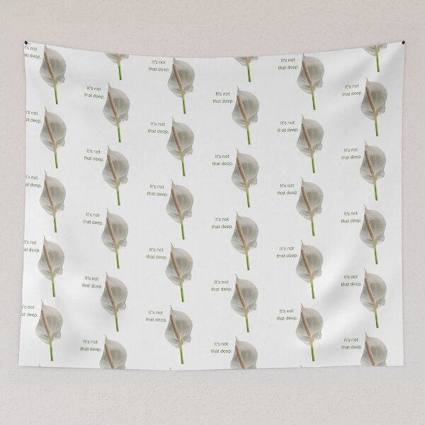 Item preview, It’s not that deep, peace lily  designed and sold by Josephine Ethereal.