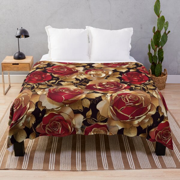 Item preview, Red and Gold Rose designed and sold by CoolPixels.