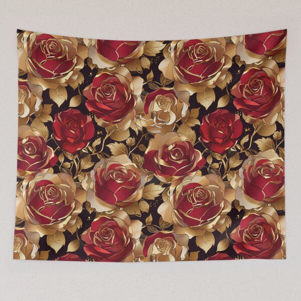 Item preview, Red and Gold Rose designed and sold by CoolPixels.