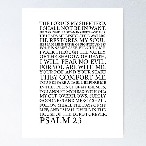 Item preview, Psalm 23 designed and sold by corbrand.