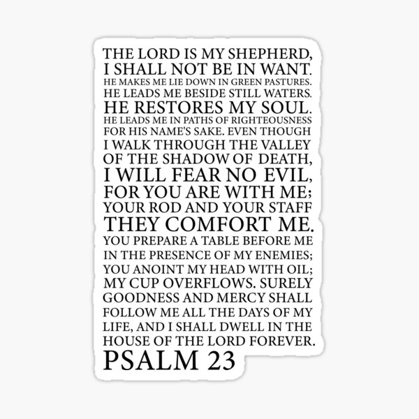 Item preview, Psalm 23 designed and sold by corbrand.