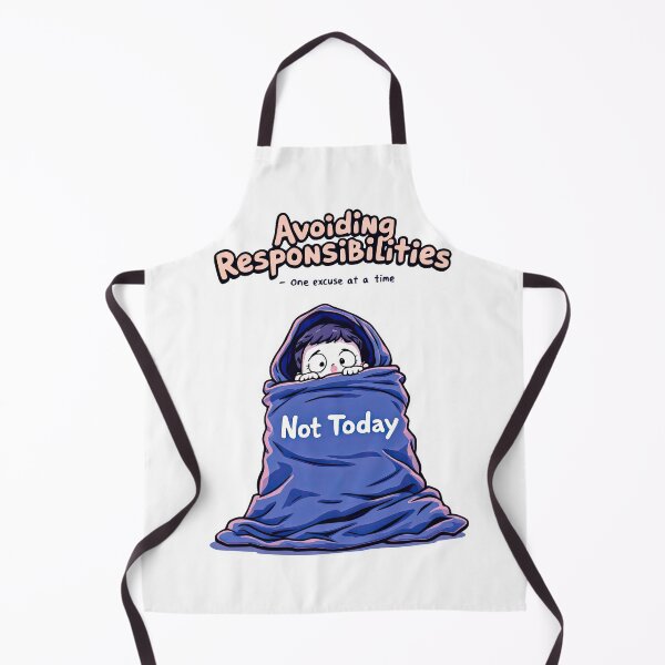 Item preview, A cartoon image of a person wrapped in a blanket with the words avoiding responsibilities designed and sold by cafegrafis.
