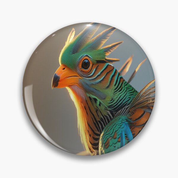 Aperçu de l'œuvre Portrait d'oiseau exotique au plumage tribal créée et vendue par Max Store.
