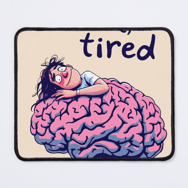 Item preview, There is a cartoon of a woman laying on a brain designed and sold by cafegrafis.
