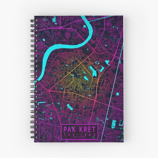 Item preview, Pak Kret City Map Nonthaburi, Thailand - Neon designed and sold by deMAP.