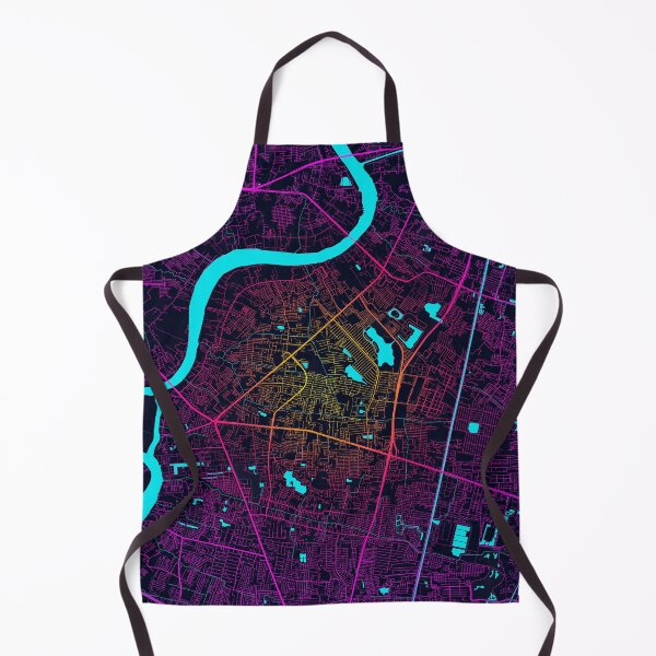 Item preview, Pak Kret City Map Nonthaburi, Thailand - Neon designed and sold by deMAP.