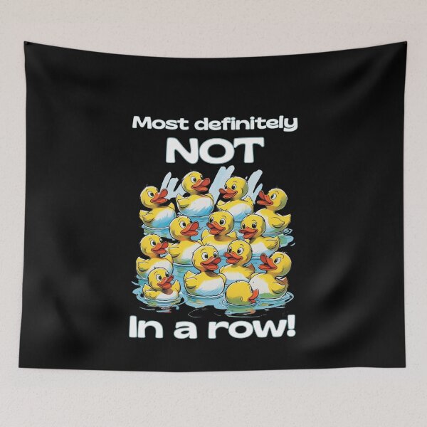 Item preview, Most Definitely Not In A Row Cruise Ducks Disorganized Fun designed and sold by CheryleaDesigns.
