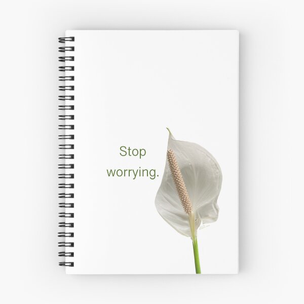 Item preview, Stop worrying, peace lily  designed and sold by Josephine Ethereal.