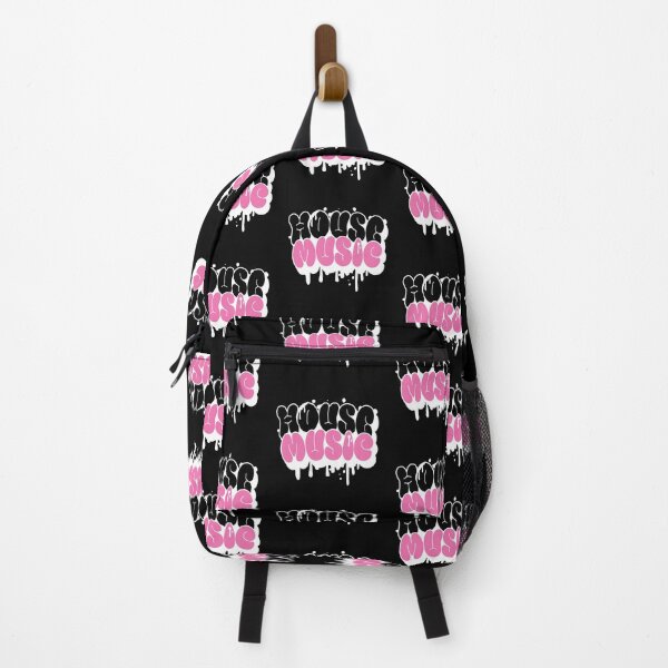 Item preview, HOUSE MUSIC - Bubbly Drip Font (White/Pink) designed and sold by Discothreadz.