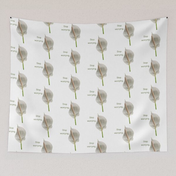 Item preview, Stop worrying, peace lily  designed and sold by Josephine Ethereal.
