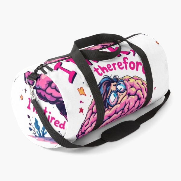Item preview, A cartoon brain with glasses and a caption that says I think there is designed and sold by cafegrafis.