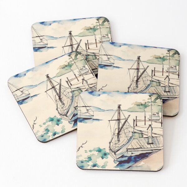 Item preview, Docked in Long Beach designed and sold by DanielByramArt.