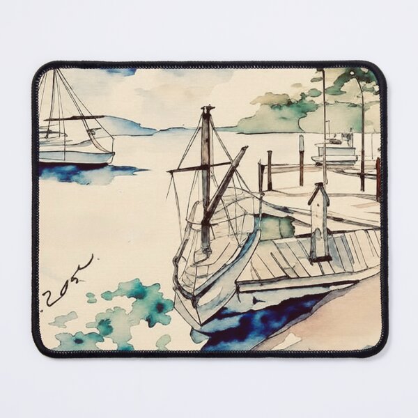 Item preview, Docked in Long Beach designed and sold by DanielByramArt.