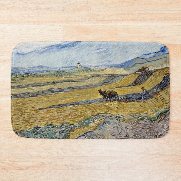 Item preview, Enclosed Field with Ploughman by Van Gogh designed and sold by KAI-Studio.