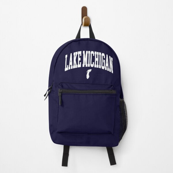 Item preview, Lake Michigan - College Style Curved Text with Lake Shape designed and sold by chosenhomes.