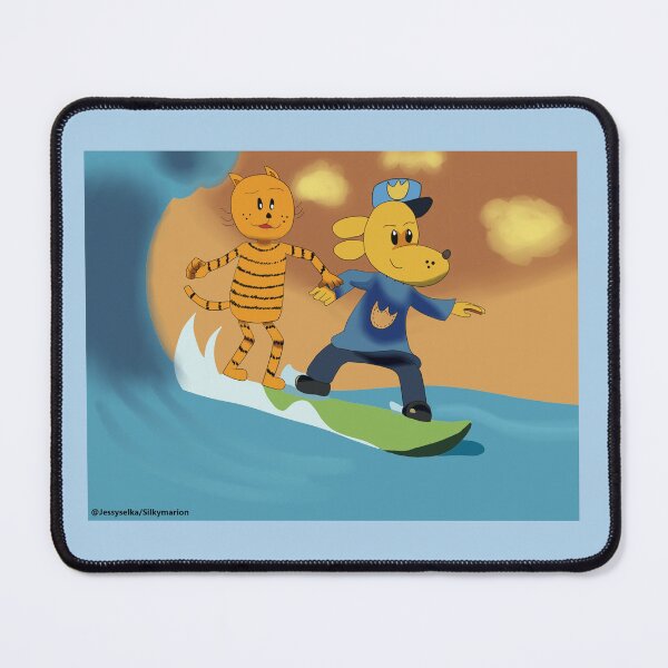 Item preview, Dogman and Petey on the beach designed and sold by silkymarion.