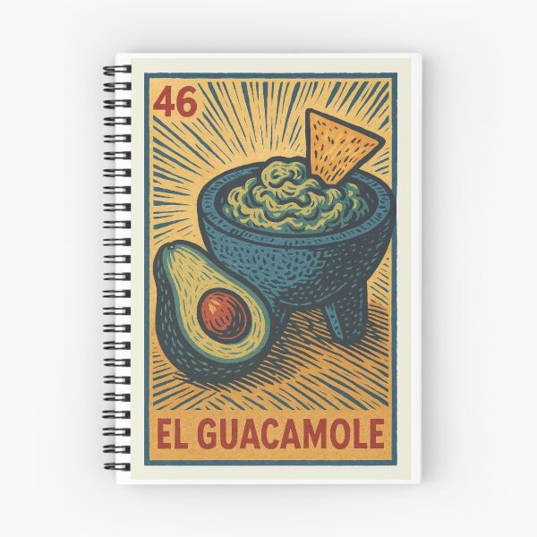 Item preview, Mexican Lottery Card 46 El Guacamole designed and sold by retrographics.
