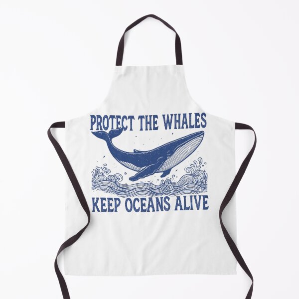 Item preview, Protect the Whales | Vintage Blue Ocean Conservation Print designed and sold by haitrieuic96.