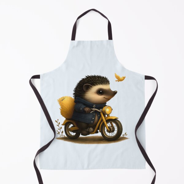 Item preview, Hedgehog on a Motorcycle – Animal Adventure in Style designed and sold by DakotaPoppin.