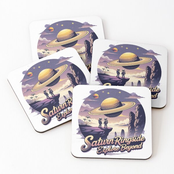 Item preview, Saturn Ringside Scenic Overlook Retro Vector Art designed and sold by LoliDesignShop.