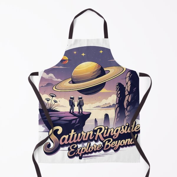Item preview, Saturn Ringside Scenic Overlook Retro Vector Art designed and sold by LoliDesignShop.