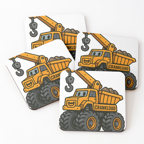 Item preview, Crankload – Cartoon Crane Monster Truck Sticker for Kids designed and sold by kristy234.