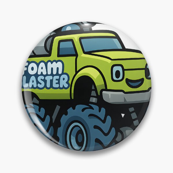 Item preview, Foam Blaster – Firefighting Monster Truck Sticker for Kids designed and sold by kristy234.