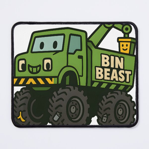 Item preview, Bin Beast – Garbage Monster Truck Sticker for Kids designed and sold by kristy234.