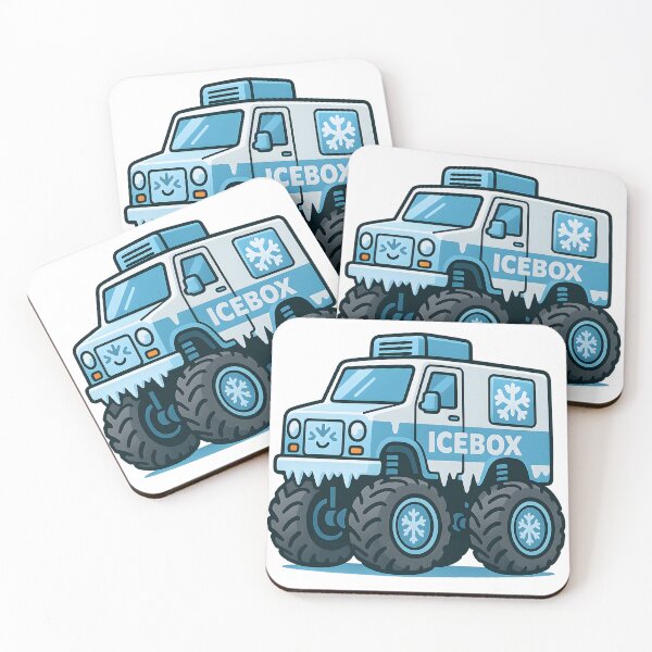 Item preview, Icebox – Cartoon Freezer Monster Truck Sticker for Kids designed and sold by kristy234.