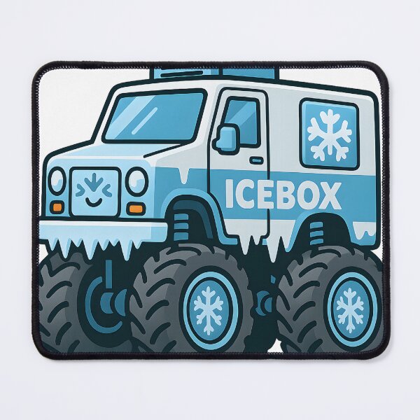 Item preview, Icebox – Cartoon Freezer Monster Truck Sticker for Kids designed and sold by kristy234.