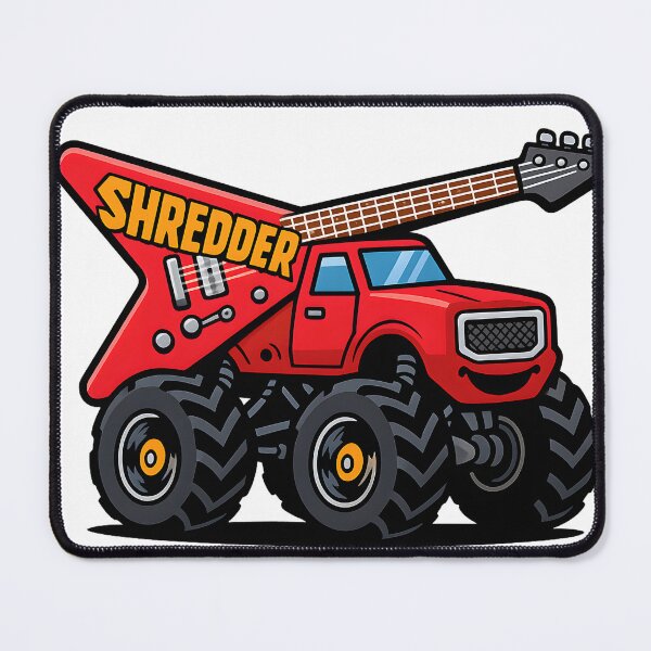 Item preview, Shredderhead – Cartoon Guitar Monster Truck Sticker for Kids designed and sold by kristy234.