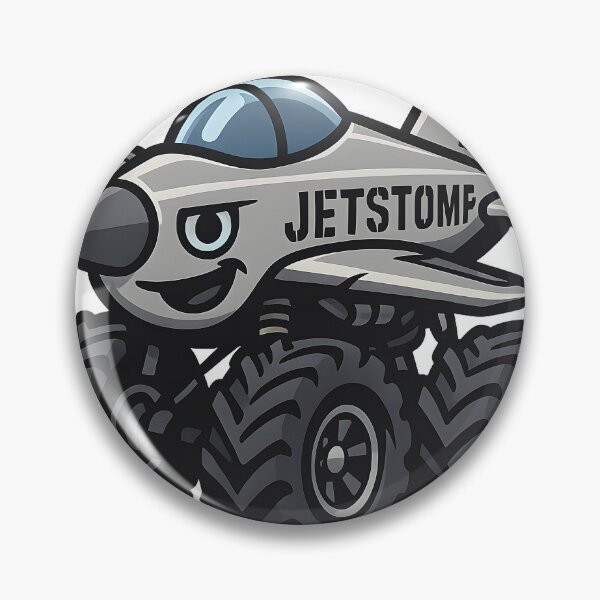 Item preview, Jetstomp – Cartoon Fighter Jet Monster Truck Sticker for Kids designed and sold by kristy234.