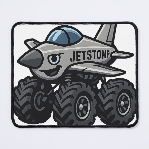 Item preview, Jetstomp – Cartoon Fighter Jet Monster Truck Sticker for Kids designed and sold by kristy234.