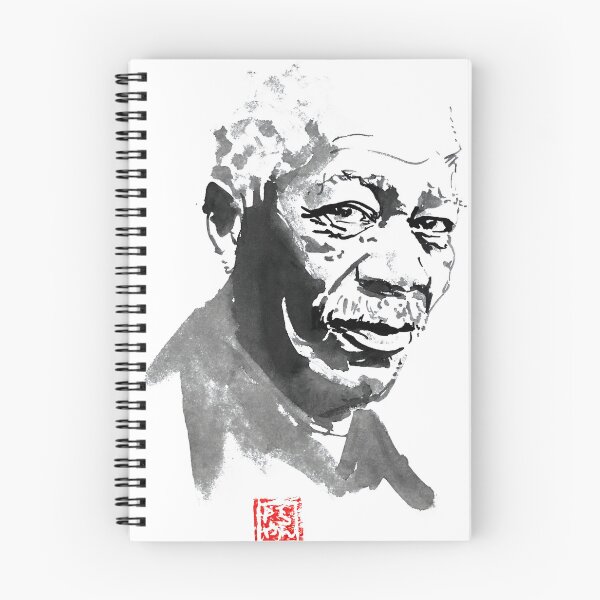Item preview, Morgan Freeman Ink Portrait Watercolor Asian Style Art designed and sold by PredovicAshlynn.
