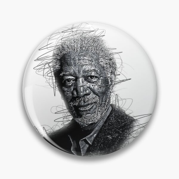 Item preview, Morgan Freeman Portrait Pencil Sketch Style Celebrity Art designed and sold by PredovicAshlynn.