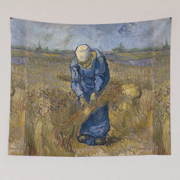 Item preview, Peasant Woman Binding Sheaves by Van Gogh  designed and sold by KAI-Studio.