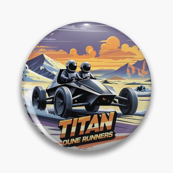 Item preview, Titan Dune Runners Retro Sci-Fi Buggy Illustration designed and sold by LoliDesignShop.