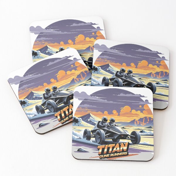 Item preview, Titan Dune Runners Retro Sci-Fi Buggy Illustration designed and sold by LoliDesignShop.