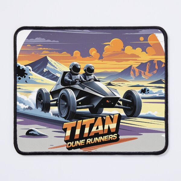 Item preview, Titan Dune Runners Retro Sci-Fi Buggy Illustration designed and sold by LoliDesignShop.