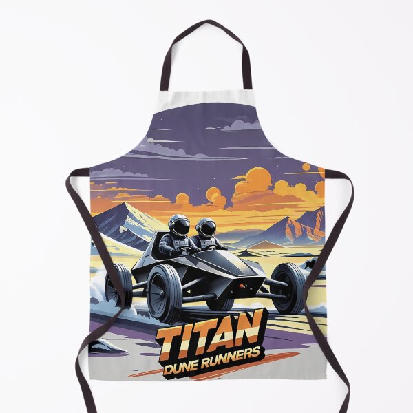 Item preview, Titan Dune Runners Retro Sci-Fi Buggy Illustration designed and sold by LoliDesignShop.