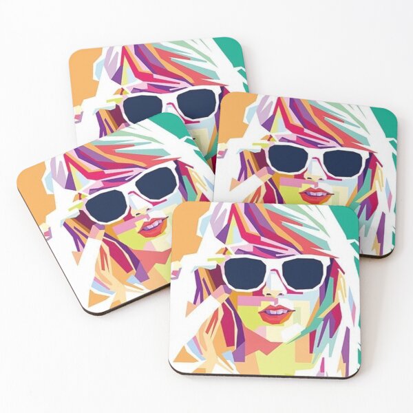 Item preview, Taylor Swift in Technicolor -  Geometric Pop Diva Portrait designed and sold by Vicky021.