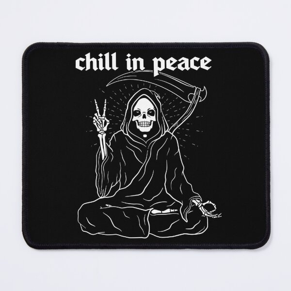 Item preview, Chill in Peace Meditating Grim Reaper designed and sold by 84collective.