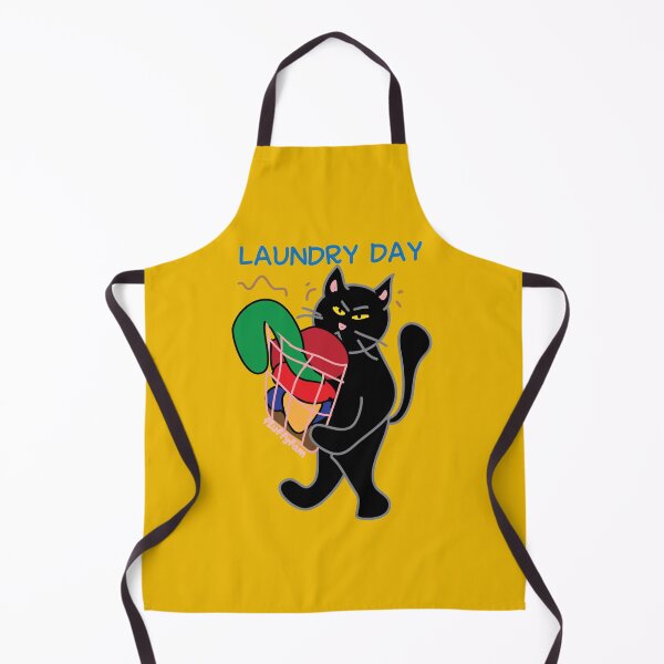 Item preview, Laundry day of black cat designed and sold by fluffyfamcraft.