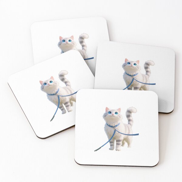 Item preview, beautiful cat with bule eyes furry hairs with black strips designed and sold by meetart15.